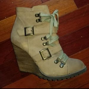 Steve Madden wedge ankle boots